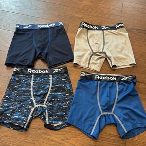 Reebok Boys Underwear Performance Boxer Briefs Set of 4 Size S (6/7)